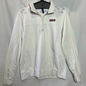 Vineyard Vines Martha's Vineyard Quarter Zip Women's Sweatshirt‎ Size Medium